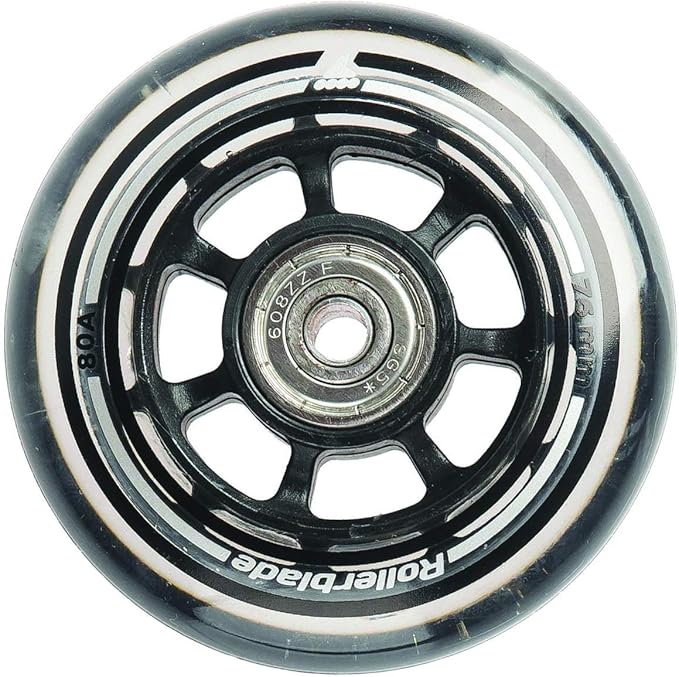 Rollerblade Wheelkit 76mm 80A, SG5 Bearings, 8 Pack