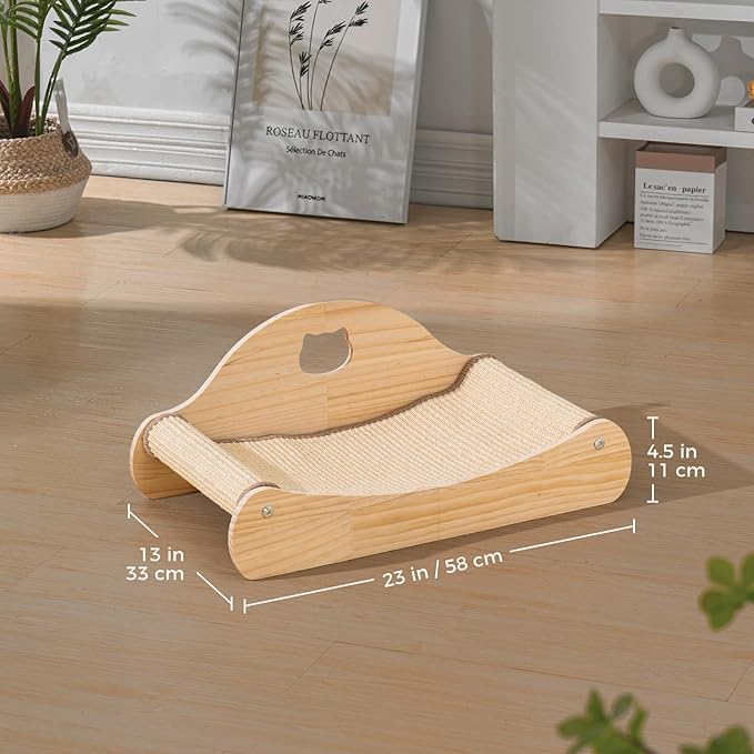 Avont Sisal Cat Scratcher Bed for Indoor Cats Bundle with 3-in-1 Cat Houses