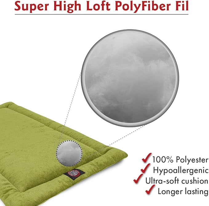 Majestic Pet 720570929838 Villa Crate Dog Bed Mat, Green Apple, 42"