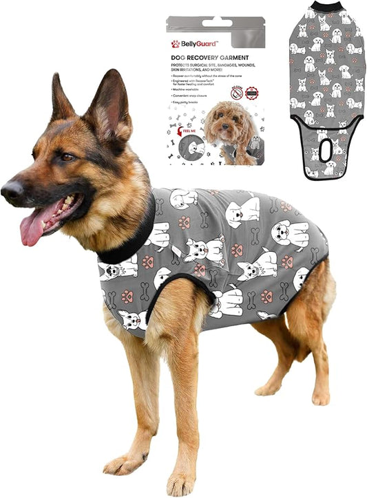 BellyGuard Dog Surgery Recovery Suit, Post-Op Dog Recovery Suit for Female Spay & Male Neuter, Comfy Onesie for Pets, Surgical Body Cover for Canine Healing Support