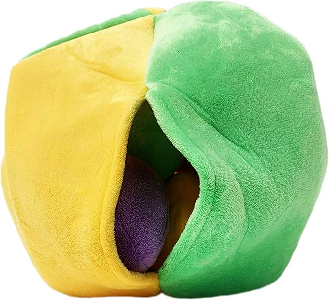 Midlee Hide a Ball Dog Puzzle Toy with 8 Plush Squeaker Balls (Large)