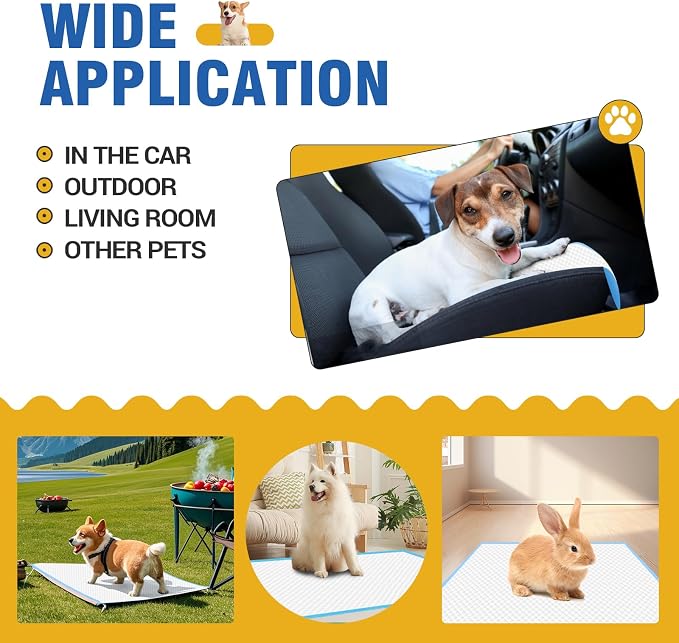 VJJ Extra Large Doggie Pee Pad, 30”x30” Thicken Dog Pee Pads, 40 Count XL Doggy Pads Leak-Proof, Super Absorbent Puppy Pee Pads for Dogs, Soft Training Pet Pads for Dogs Cats Rabbits