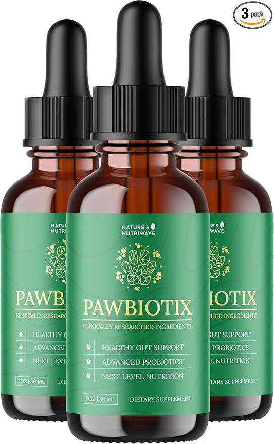 Pawbiotix Liquid Probiotics for Dogs – Digestive & Gut Health, 1oz
