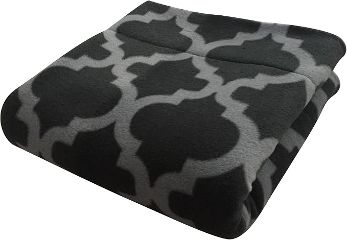 Small Pets and Company Guinea Pig Fleece Cage Liner for Midwest Habitat | Fleece Guinea Pig Bedding (Midwest, Gray Quatrefoil)