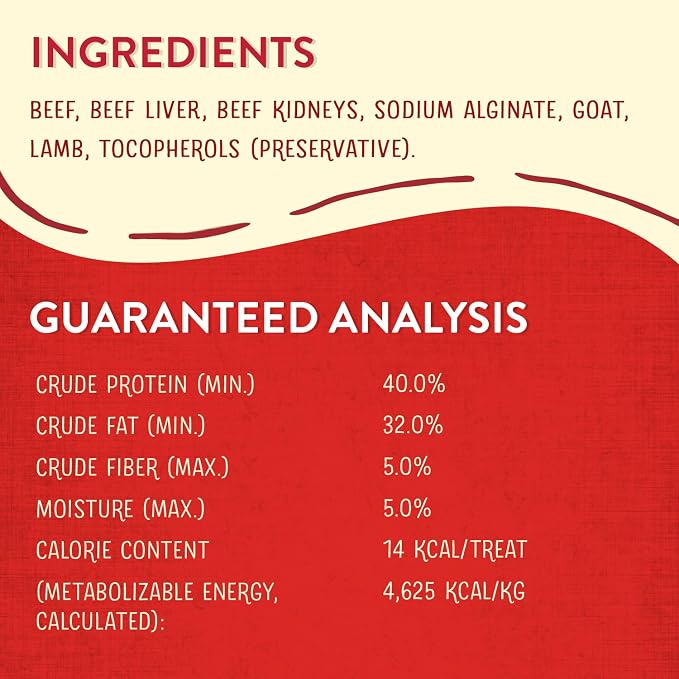 Stella & Chewy's Freeze-Dried Raw Wild Weenies Dog Treats - High-Protein Training Treats for Dogs & Puppies - All-Natural Red Meat Recipe with 97% Meat & Organs - USA Made - 3.25 oz Bag (Pack of 3)