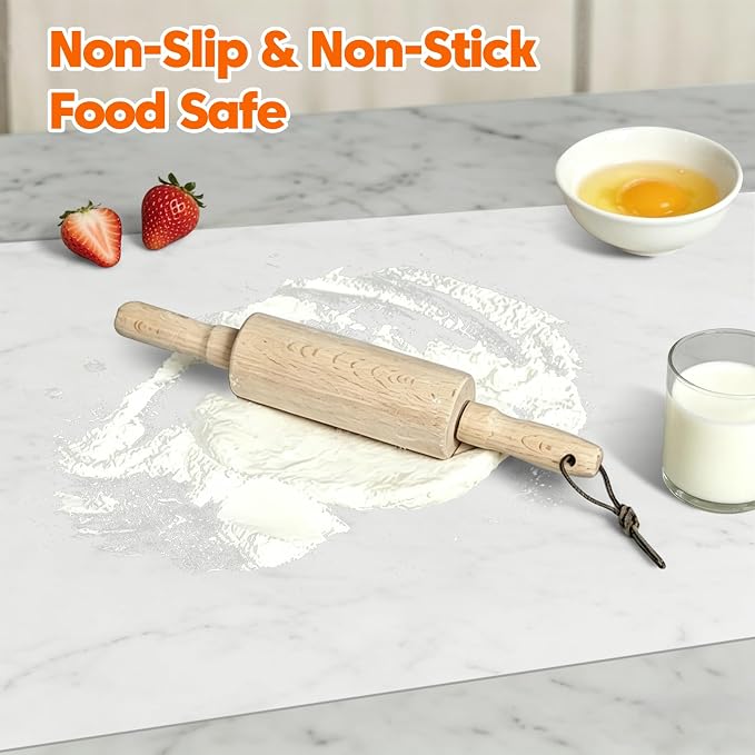 120" x 24" Extra Long Kitchen Island Protector, Silicone Countertop Mat for Large Islands, Heat Resistant Waterproof Countertop Protection, Food Safe Non-Slip Silicone Surface, Translucent