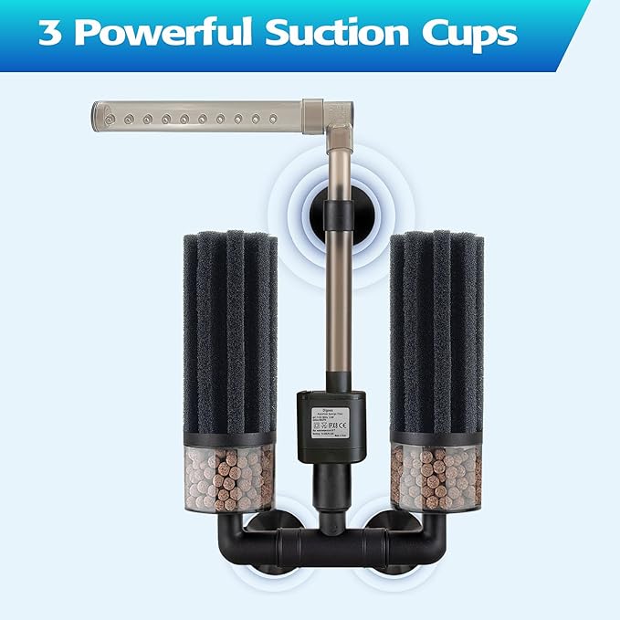 Aquarium Electric Sponge Filter for Shrimp, Betta,Nano and Fry Tank(M)