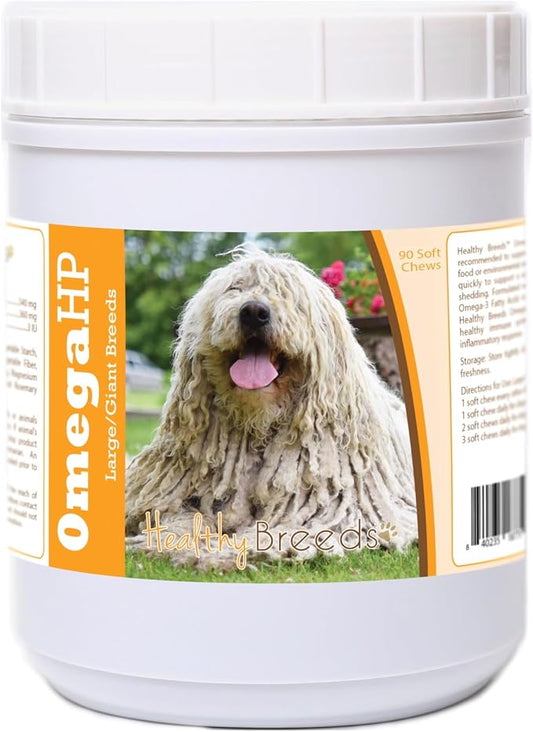 Healthy Breeds Kerry Blue Terrier Omega HP Fatty Acid Skin and Coat Support Soft Chews 90 Count