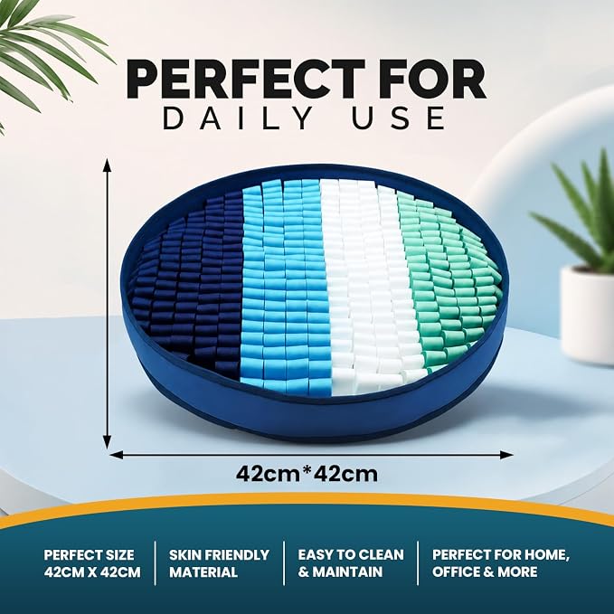 PET ARENA Snuffle Mat for Dogs - Adjustable Interactive Puzzle Toy (Blue, Sky Blue, White, Green)