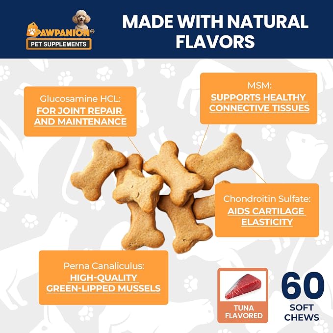 Hip & Joint Soft Chews for Cats Joint Support & Mobility 60 Count