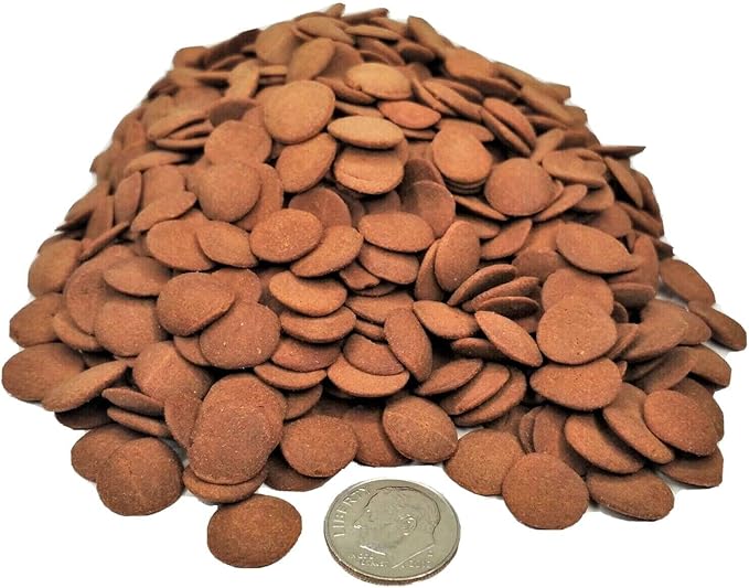 Ultra Multi-Shrimp 12mm - 1/2'' Sinking Wafers of 10 Types of Shrimp. Ideal for Bottom Fish, Plecos, Snails, Crayfish, All Herbivorous & Omnivorous Tropical Fish...1/2-lb