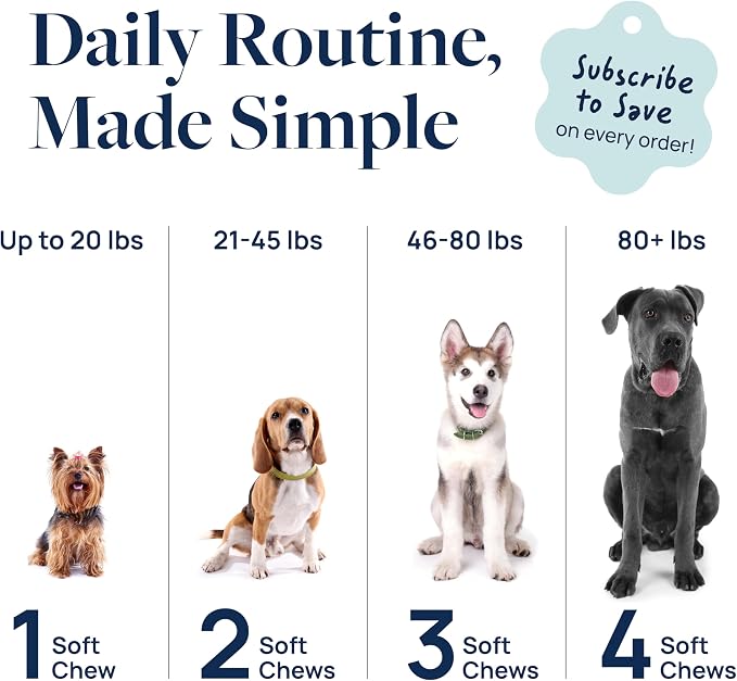 Veterinary Formula Gut Health Supplement for Dogs – Vet-Formulated Probiotic Chews with Digestive Enzymes & Fiber – Smart Vitality Support Digestive Health, Gut Balance & Stool Quality, 120 Soft Chews