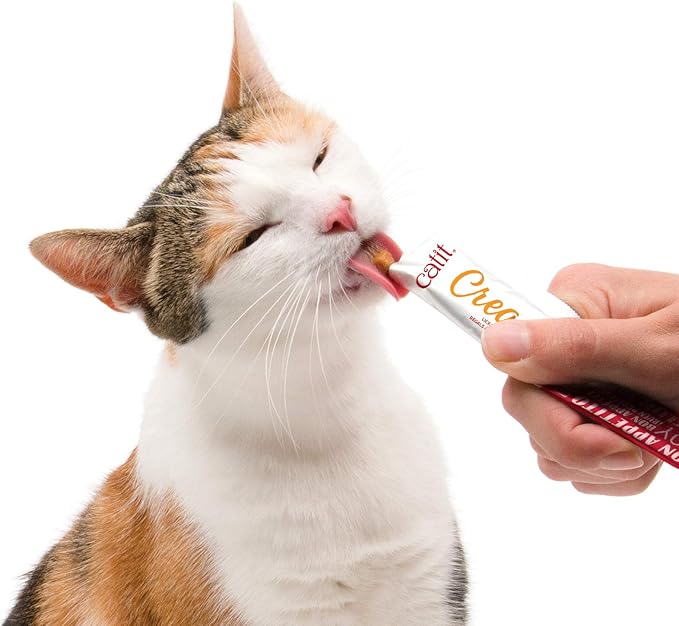Catit Creamy Lickable Cat Treat – Hydrating and Healthy Treat for Cats of All Ages - Tuna, 10-Pack