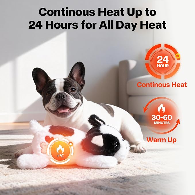 Pet Prime 12-Pack Disposable Heat Packs for Heartbeat Plush Toys，Up to 24H Odorless Warmth, Easy to Use, Instant Comfort Companion for Anxious Pets