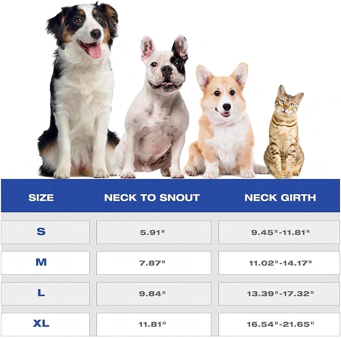 Dog Cat Cone Collar Soft Breathable Cone for Dogs After Surgery to Stop Licking,Cat Recovery Collars & Cones Alternative Dog Cat Cone Collar Soft