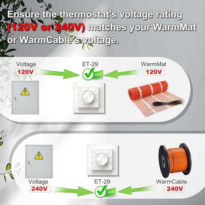 HEATIT ET-29 Thermostat,White