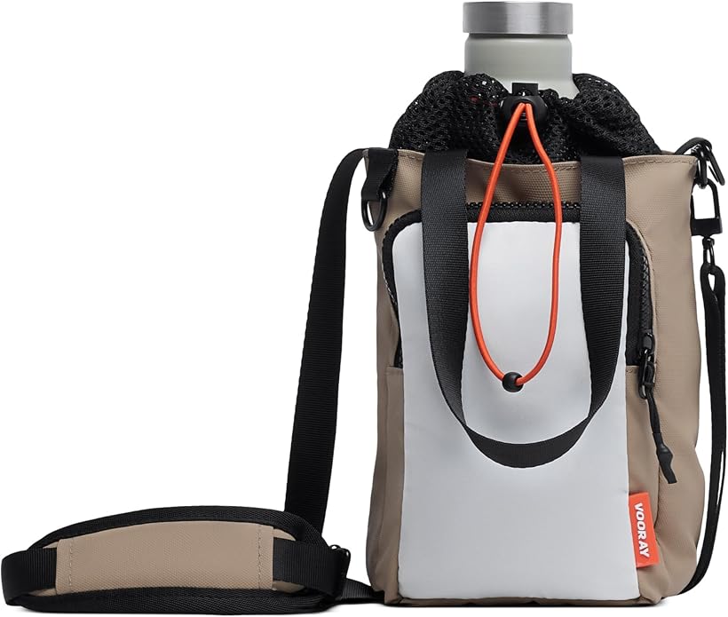 VOORAY Hydration Sling 4L Water Bottle Holder with Strap, Phone Pocket, Detachable Strap & Tote Handles