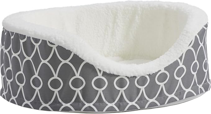 MidWest Homes for Pets Orthoperdic Egg-Crate Nesting Pet Bed w/ Teflon Fabric Protector, Small Gray