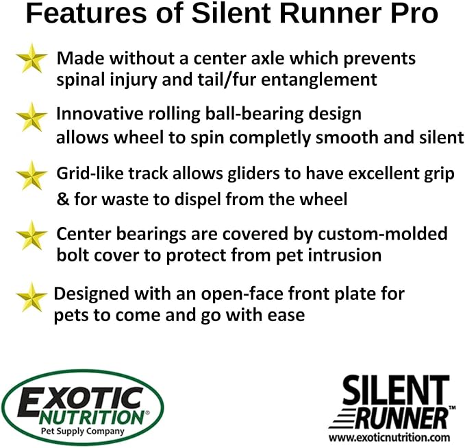Silent Runner Pro Wheel (Black with Stand)