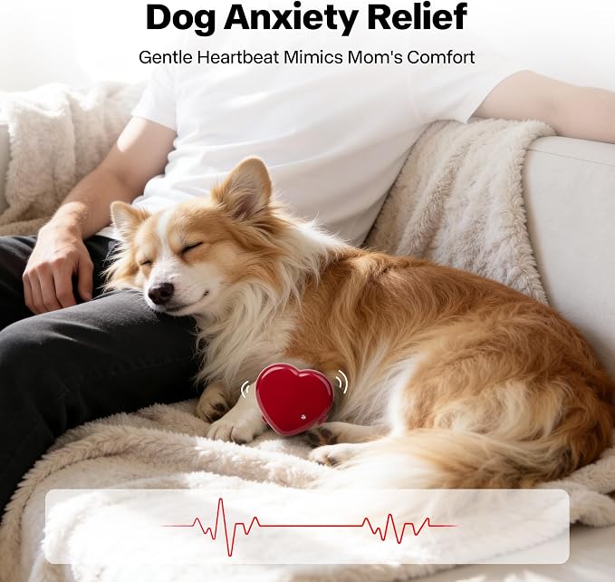 Pet Prime Replacement Heartbeat Simulator，Suitable for Heartbeat Dog Toy and Puppy Stuffed Animal, Calming Aid for Anxiety with Adjustable Speed and 8-Hour Auto-Off Timer