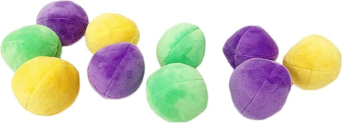 Midlee Hide a Ball Puzzle Dog Toy with 10 Plush Squeaker Balls (Small)