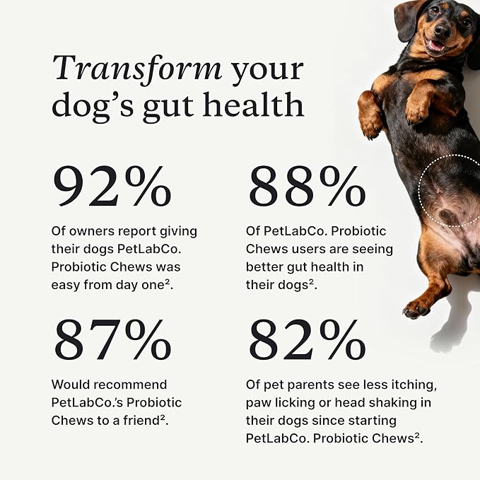 PetLab Co. Probiotics for Dogs, Support Gut Health, Occasional Diarrhea, Digestive Health & Seasonal Allergies - Salmon Flavor - Packaging May Vary - 30 Soft Chews Pack of 2