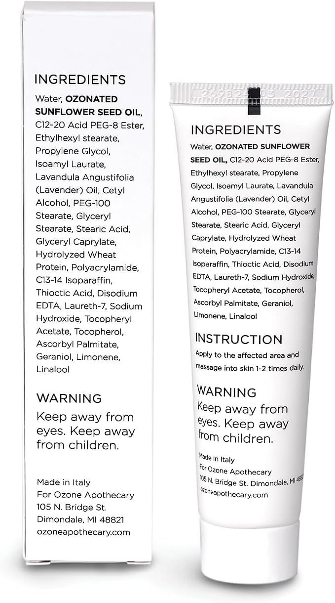 Pet Skin Cream Ozone Oil Infused Skincare Antibiotic-Free (Previously Pet Liniment 10%) Safe for Cats Dogs and All Pets
