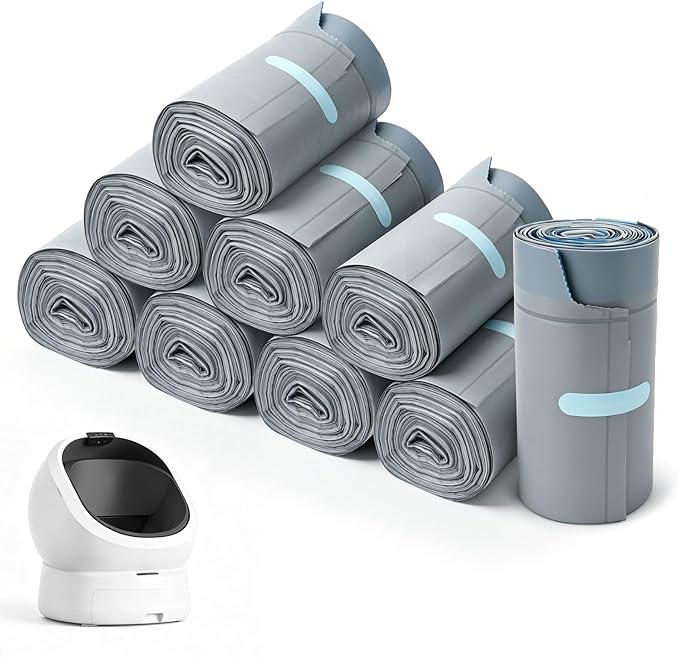 180Pcs Litter Box Liner Compatible with PETLIBRO Luma Automatic Cat Box | Thick Drawstring Liners for Waste Drawer