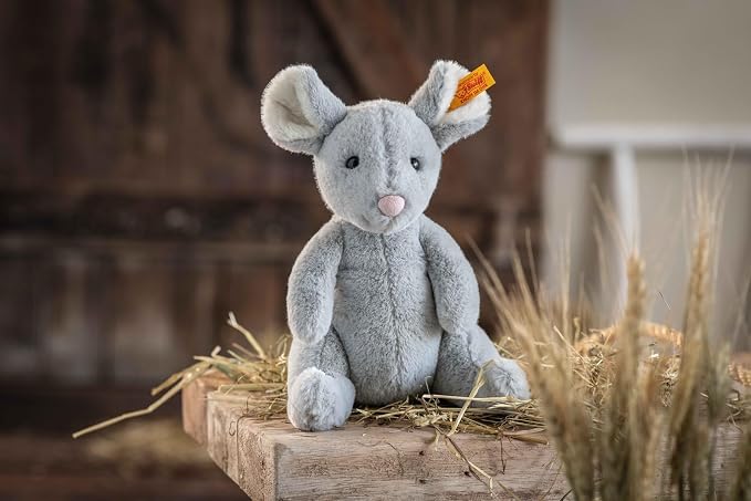 Soft Cuddly Friends Cheesy Mouse, 7" Plush Toy