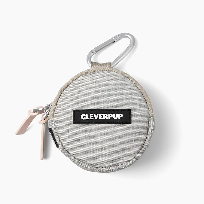 Cleverpup Training Sling & Snackpack Double Insulated Treat Pouch in Sand
