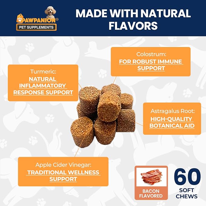 Allergy Soft Chews for Dogs Itchy Skin Relief 60 Count