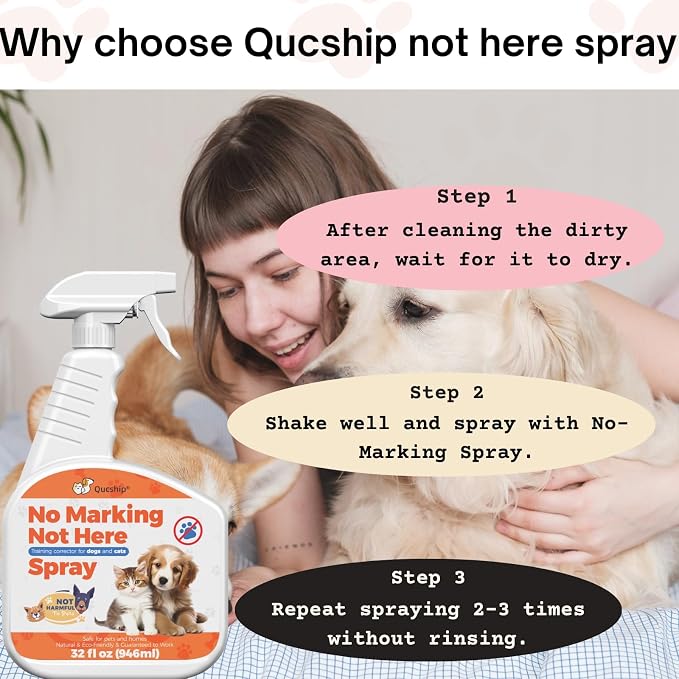32 Fl Oz Training Corrector for Puppies & Dogs, Reduce Unwanted Marking with This Dog Spray, Effective Solution to Curb Dog's Marking and Unwanted Urination Behavior