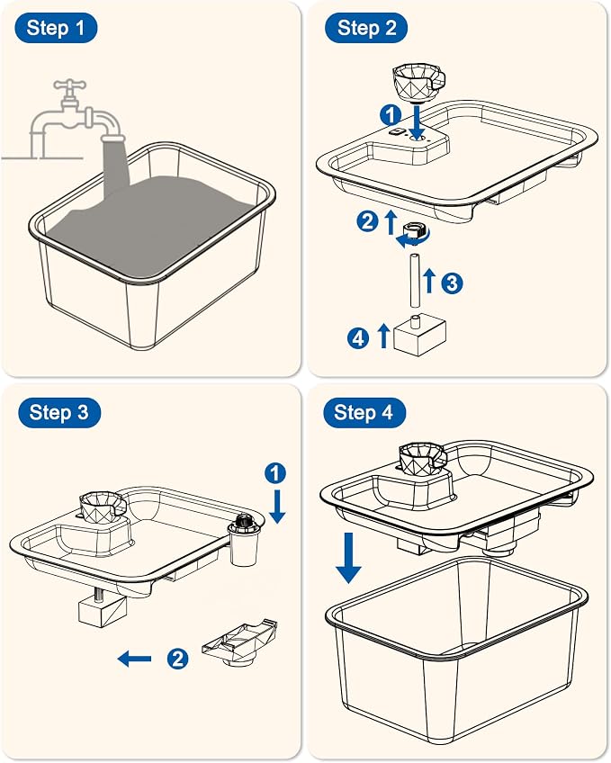 PETNF Dog Water Fountain, 3Gal Stainless Steel Pet Water Dispenser with 4-Stage Filtration, Ultra-Quiet Pump & Circulating Flow, Ideal for Large Dogs Multi-Pet Home, Perfect for Long Trips & Daily Use