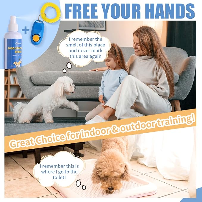 8 Oz Gentle and Effective Pet Behavior Aid, Help Dogs Stop Marking in Your Home, Effective Training Spray for Dogs to Stop Unwanted Marking and Messy Urination