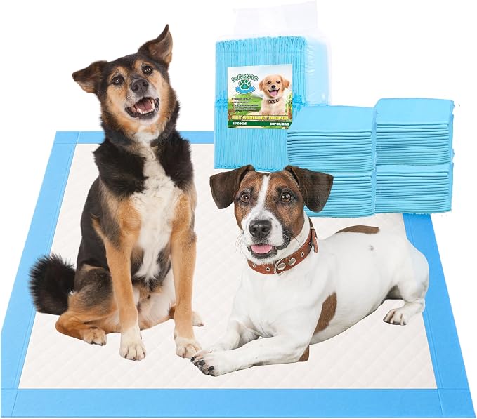 SNIFIT Dog Pee Pads for Puppies & Large Dogs - Highly Absorbent Large Leakproof Pet Pee Pads with Tear Resistant & Edge-Wrapped Design - Quick-Dry Washable Pee Pads for Dogs Use Indoor & Outdoor -50ea