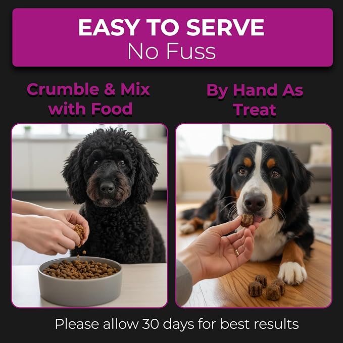 Pet Chef Calming Chews for Dogs -140 Soft Hemp Dog Treats for Anxiety & Barking Relief -Natural Relaxing Peanut Butter Flavored Dog Chews Breeds