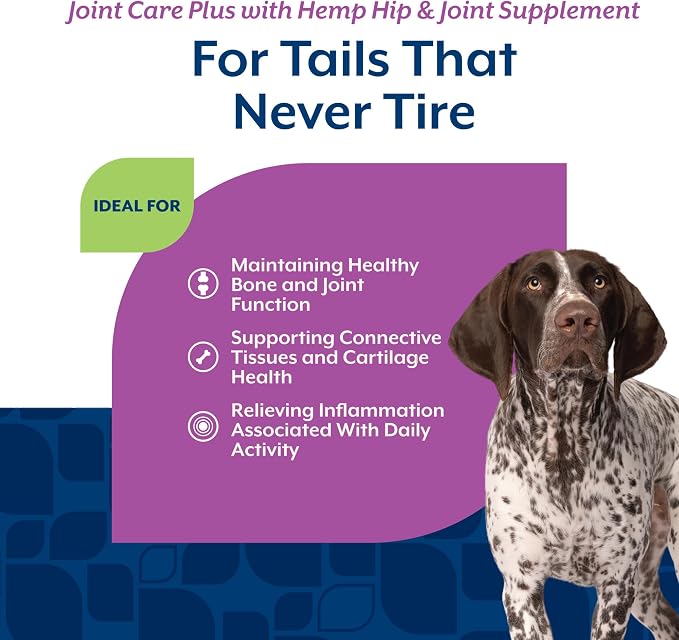 NaturVet Hemp Advanced Joint Health Dog Supplement Soft Chews –Helps Support Joint Health in Dogs – Includes Hemp Seed, Collagen, Glucosamine, MSM, Chondroitin, Omegas – 120 Ct.
