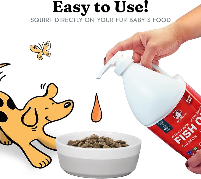 Dog Skin & Coat Support Bundle – Fish Oil for Dogs + Oatmeal Shampoo, Itchy Skin, Shedding, Dry Coat, & Allergy Support, All Natural Ingredients for Pets