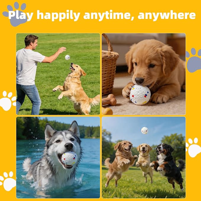 6 Pack Dog Toy Ball, 2.3 Inch ETPU Material, Automatic Ball Transmitter Replacement Ball, Suitable for Small and Medium Dogs, Suitable for 2.3 Inch Automatic Dog Ball Launcher