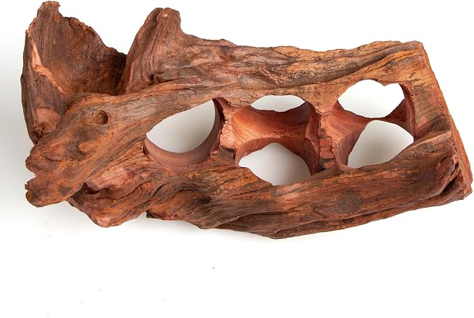 emours Porous Natural Driftwood for Aquarium, Aquascaping Driftwood with Holes, Hand-Selected Tunnels & Hideouts, Aquascaping Hardscape, Terrarium Reptile Décor, No Paint or Resin (12-16" (30-40 cm))