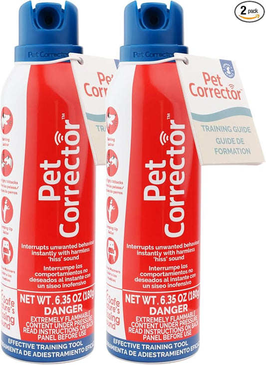 PET CORRECTOR Dog Trainer, 200ml. 2 Pack- Stops Barking, Jumping Up, Place Avoidance, Food Stealing, Dog Fights & Attacks. Help stop unwanted dog behaviour. Easy to use, safe, humane and effective.