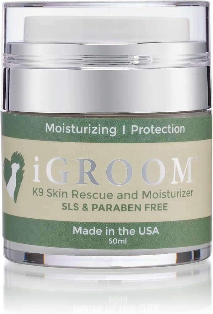 iGroom Pet K9 Skin Rescue, Luxury Pet Beauty Care, Moisturize and Protect Dry Paws and Sensitive Skin, Suitable for Dogs and Cats, Made in USA, 50 ml