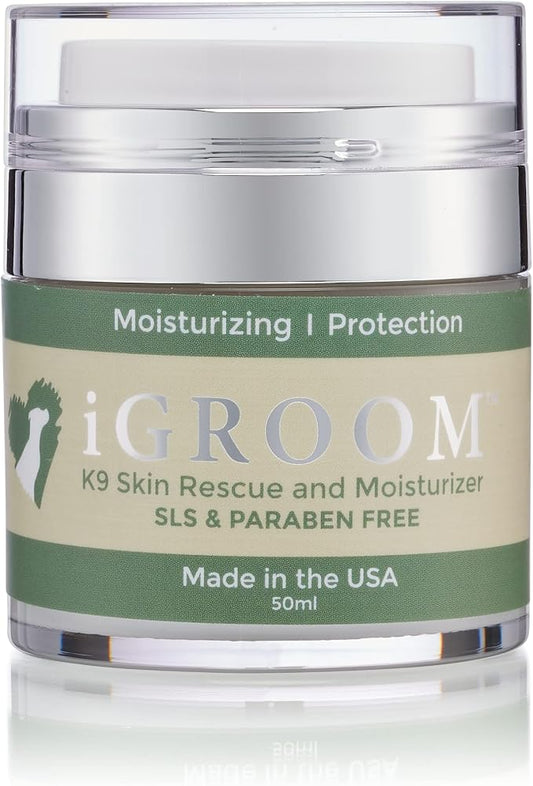 iGroom Pet K9 Skin Rescue, Luxury Pet Beauty Care, Moisturize and Protect Dry Paws and Sensitive Skin, Suitable for Dogs and Cats, Made in USA, 50 ml