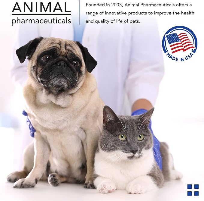 Animal Pharmaceuticals Krillex Joint Formula & Omega 3 Krill Oil for Dogs & Cats - Glucosamine for Dogs - Chondroitin, MSM, & Hyaluronic Acid for Joint Care - Cheese Flavor Chews - 60 ct, 1lb, 450g