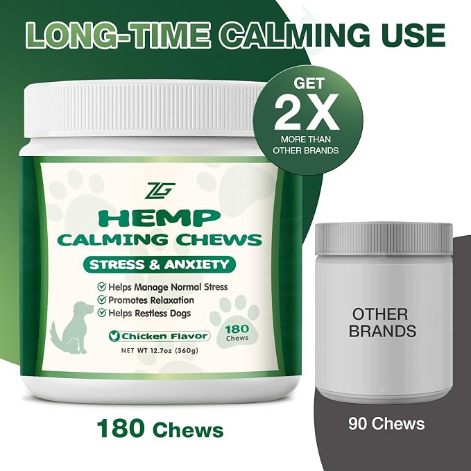 Calming Chews for Dogs, Soft Chews Treats Helps with Anxiеty Rеlief, Separation, Barking, Fireworks, Travel, Composure, Travel