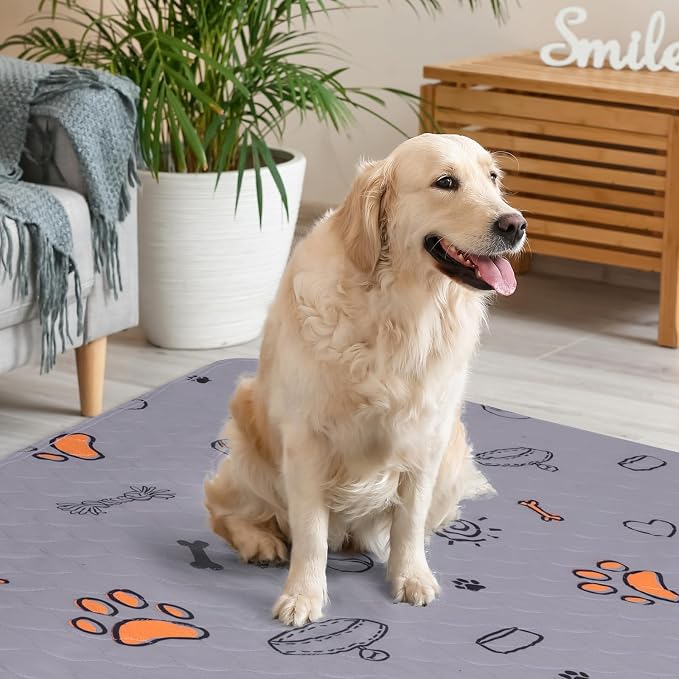 Washable Pee Pads for Dogs, Extra Large 60"x48" Super Absorbent Reusable Training Dog Pads, 100% Waterproof Non-Slip Dog Pee Pads Whelping Pads Dog Playpen Pads Extra Dog Pads Large Dog Mat Giant Pads