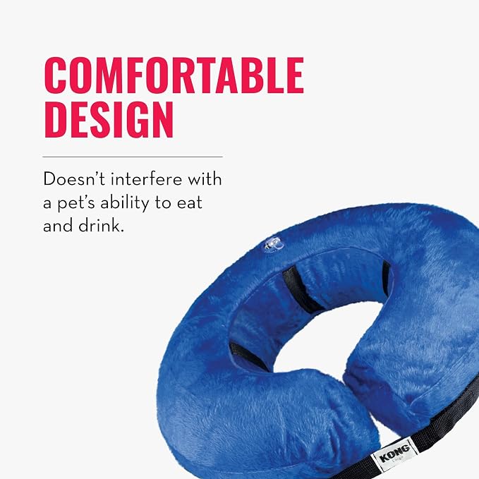 KONG - Cloud Collar - Plush, Inflatable E-Collar - For Injuries, Rashes and Post Surgery Recovery - For Extra Small Dogs/Cats