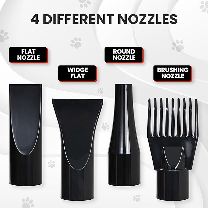 We Love Doodles Dog Dryer with Adjustable Speed & Temperature Control - High Velocity Hair Dryer for Dogs, Pet Hair Dryer, Dry Quickly & Blow Out Undercoat - Grooming (White, Plastic)