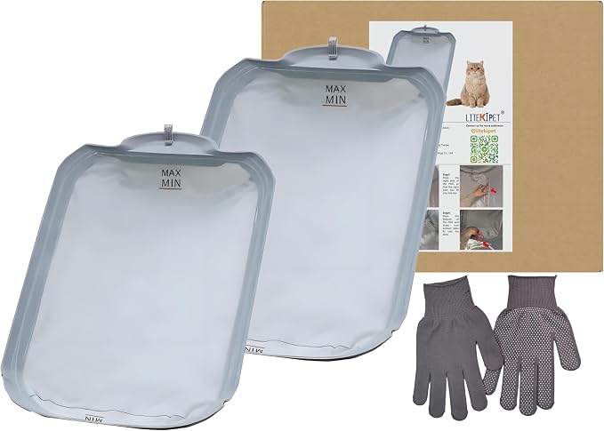 Smart Cat Litter Box Accessories Waterproof Pad Soft Fabric Liner/Pad Soft Mat Removable Liner for 95L Automatic Cat Litter Box (Two Pad Set)