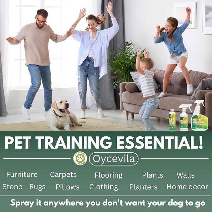32.3oz Puppy No Pee Spray – Protects Sofas, Curtains & Potted Plants – Gentle Yet Effective Formula